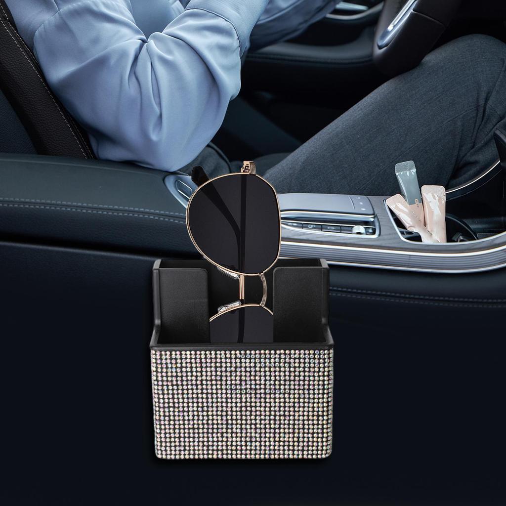 Stick On Organizer For Car Phone Storage Box For Car Auto Interior Phone Holder For Travel Road Trip Camping Backseat Office