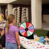 Preisrad, rutschfestes Glücksrad, Spielkreisel mit Ständer, löschbare Acrylplatte, Roulette-Rad, 12 Schlitze, Tisch-Preisrad
