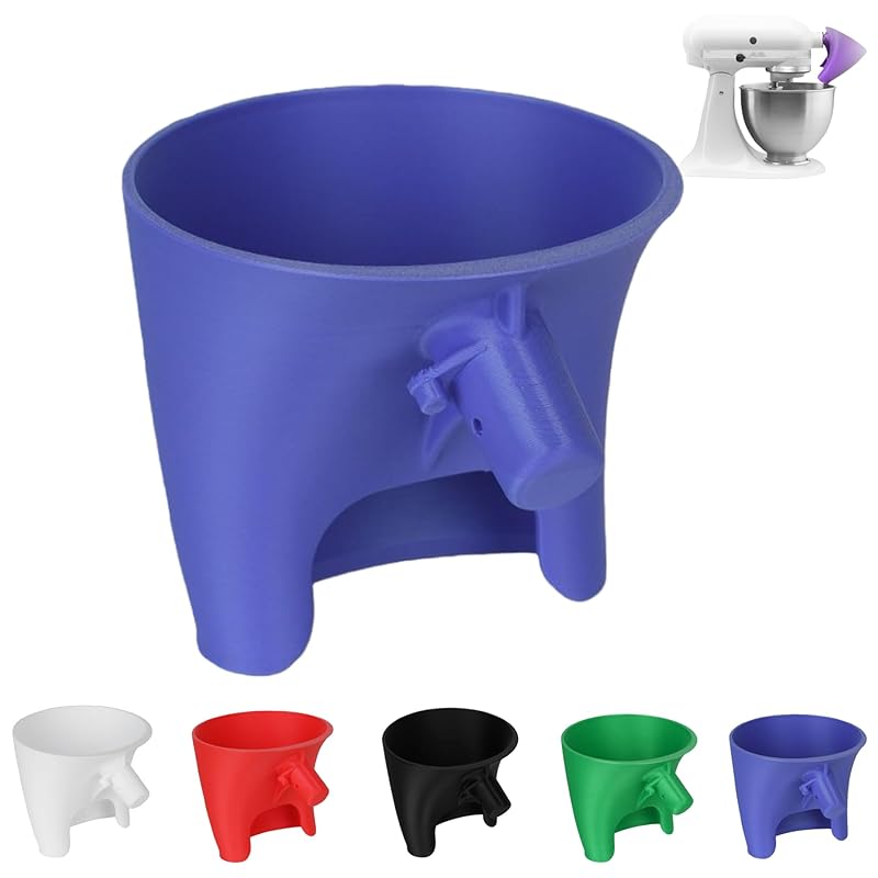 Wide Mouth Flour Funnel 4.5-5 Qt Tilt-Head for Kitchen Aid Mixer Attachment Flour and Egg Liquid Baking Essentials 1PCS