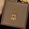 [Titanium Steel] Necklace Women's Copper Micro-inlaid Electroplating Advanced Sense Delicate Clavicle Chain Jewelry
