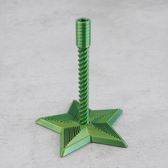 Fidget Spiral Toy, 5 Pointed Star Radish Tower Stress Reliever, Magic Rotating Sensory Toy with Color Changing Gradient, Desk Toy for Adults