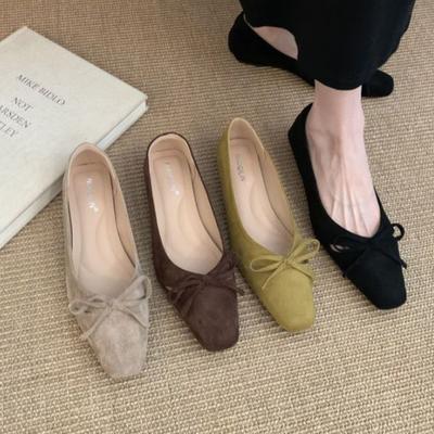 Niche! French Temperament Bow Low-heeled Single Shoes Female 2025 Autumn Evening Breeze Fairy with Skirt Beautiful Small Heels