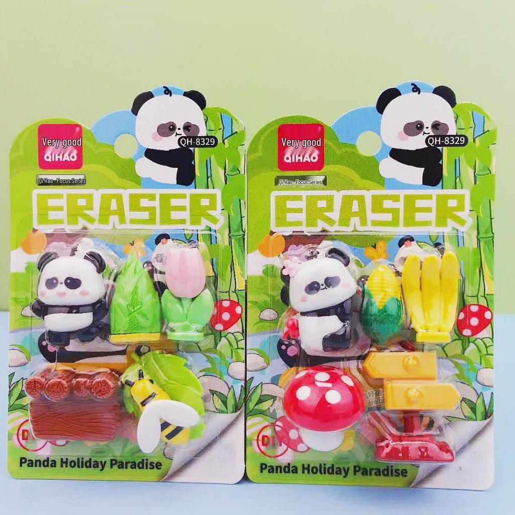 Adorable Cartoon Mini Eraser Set for Students – Perfect Back-to-School Gift