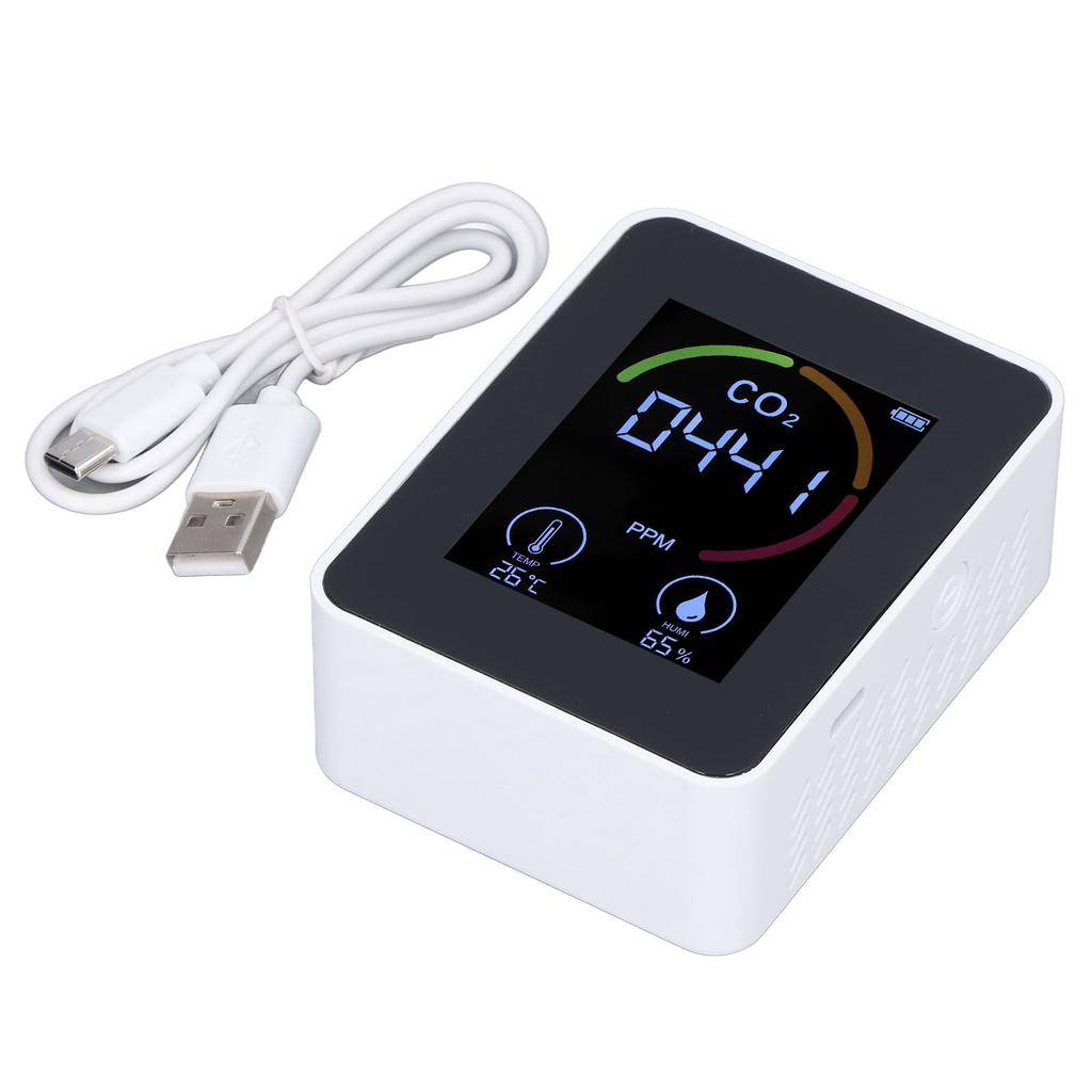 Digital Air Quality Monitor Carbon Dioxide Detector CO2 Tester Temperature Humidity Tester