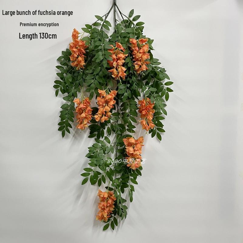 Artificial Spider Plant & Fern Hanging Decor - Trailing Green Vines for Wall & Ceiling