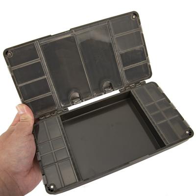 Caja de Aparejos de Pesca de Carpa Portátil Organizador de Almacenamiento de Herramientas de Pesca Compartimentos Multiusos Magnéticos Accesorios de Equipo de Pesca