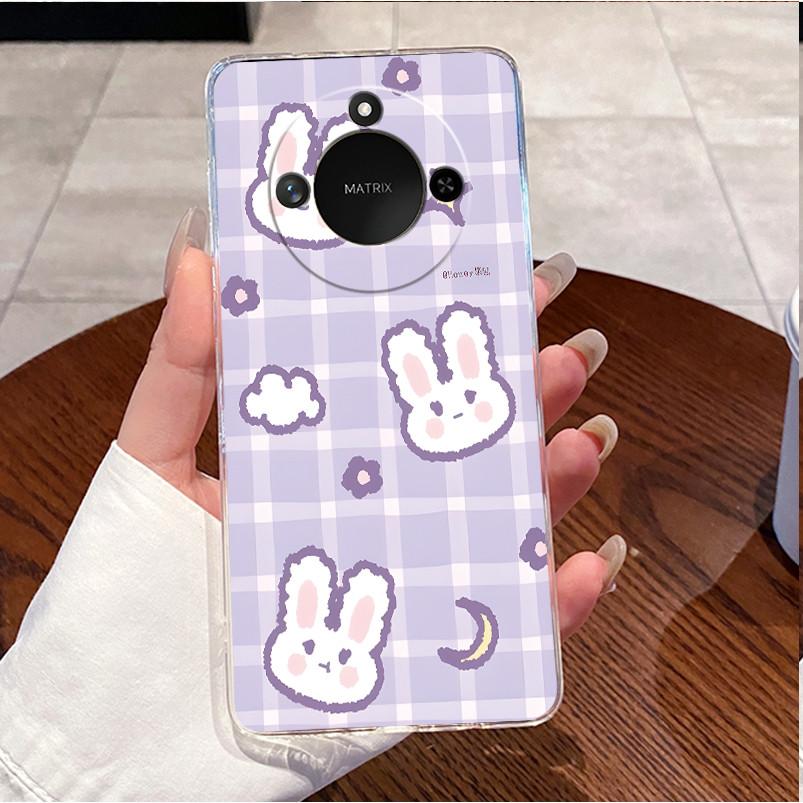 For Honor X9C Smart 5G Casing Clear Luxury Cute Love Rabbit Funny Cool TPU Soft Silicone Phone Case HonorX9C Smart 5G Back Cover