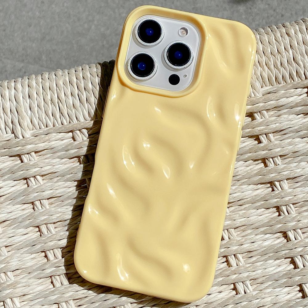 Lovely Candy Color Glossy Silicone Soft Case For iPhone 16 15 14 Plus 13 12 11 Pro Max Anti-Slip Lines Cover Shockproof Shell