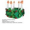Christmas Crown Candle Felt Headband Holiday Wreath Design Handmade Felt Christmas Decorative Hat Cosplay Supplies