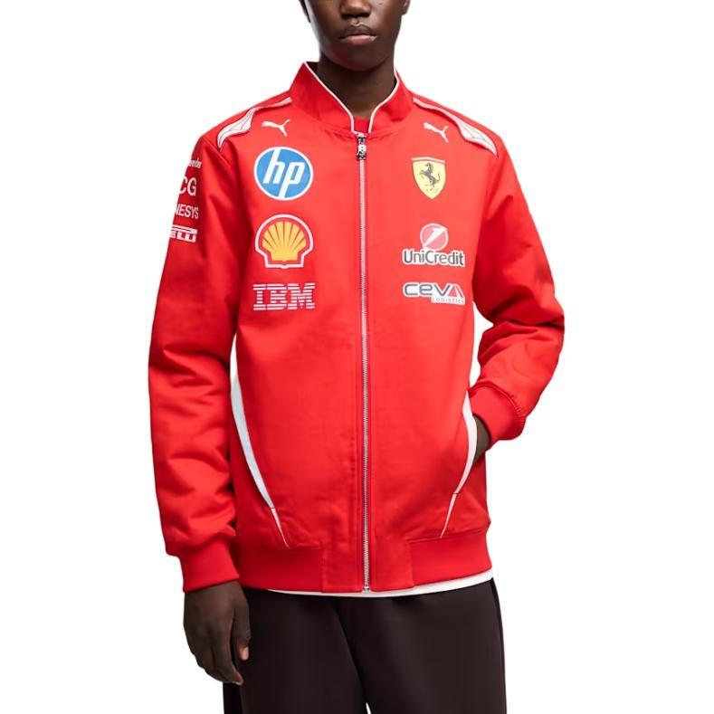 PUMA Scuderia Ferrari Replica Driver's Bomber Jacket 'PUMA Red' Men's 713817-01