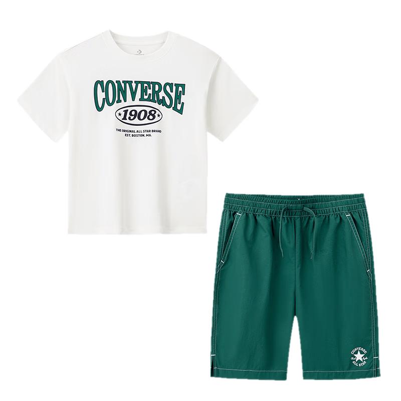 Converse Kids  Cool-Dry Color-Block T-Shirt & Shorts Set 6