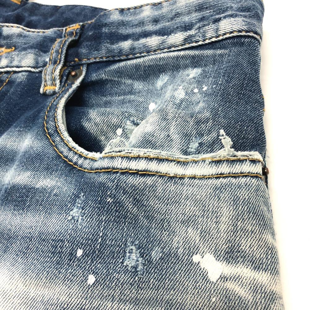 DSQUARED2 S75LB595 paint/apparel Denim pants Crush denim Denim pants cotton blue