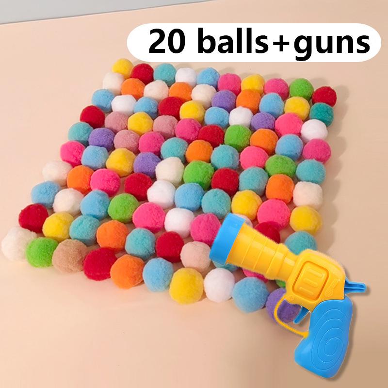 Jucărie Creativă Mini Pistol de Jucărie Pisică Jucărie Interactivă Lansare Antrenament Mingie Plus Extensibilă Joc Pentru Pisoi Animale de Companie Distracție Joacă Accesorii Animale de Companie