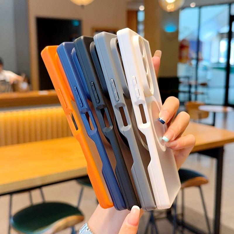 Applicable To Samsung Zfold1 Mobile Phone Case Magnetic Charging W11 Dual Central Axis FOLD1 Lens  Skin Matte Case