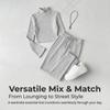 Women'S Simple Casual Fashion Suit Spring/Summer New Versatile Commuting Knit Two-Piece Set