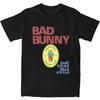 Men Women Bad Bunny DTMF Album With Bear Cartoon Debi Tirar Mas Fotos Shirt 100% Cotton Graphic Printed Tee Shirts Top Clothing