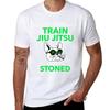 Jiujitsu Shirt I Just Wanna Train Jiu Jitsu And Get Stoned Tshirt Basic Solid Tee For Daily Use Tshirt