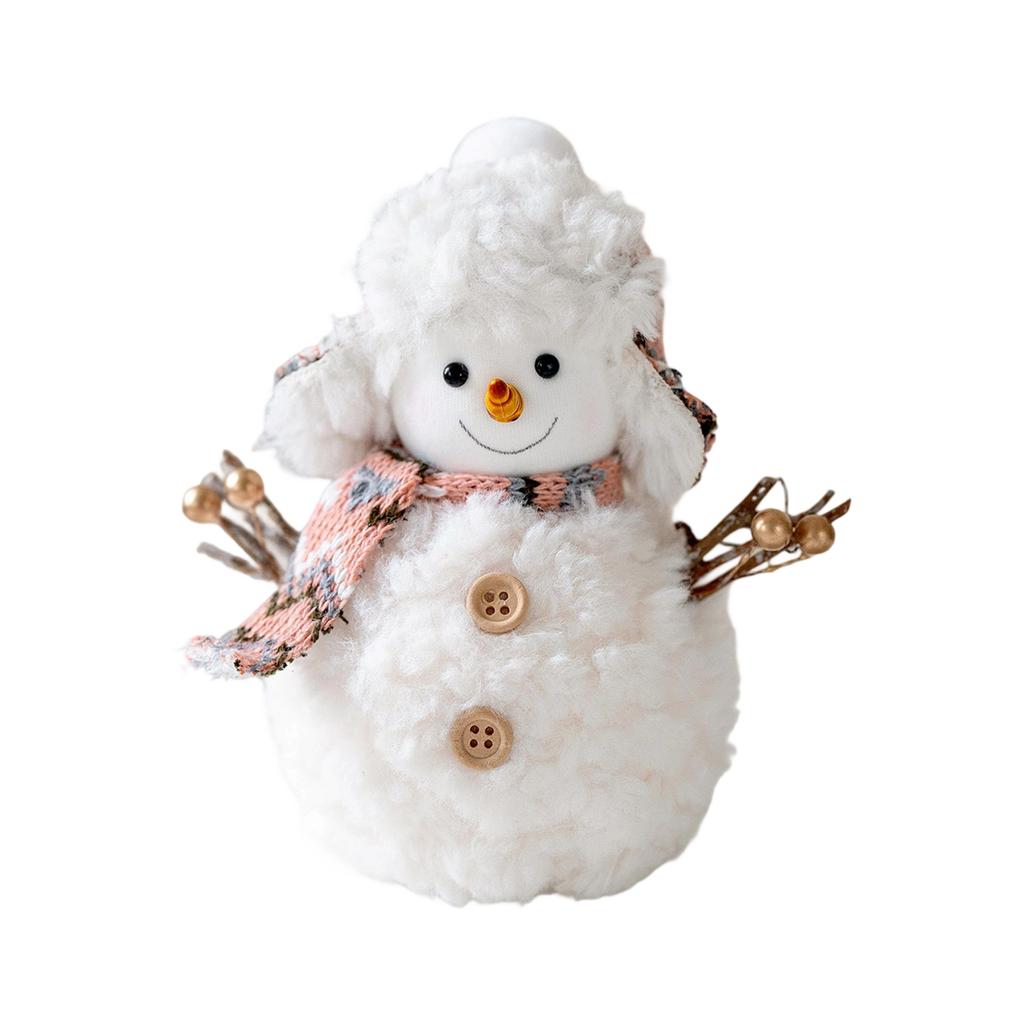 Christmas Snowman Decorations Party Supplie Lovely Plush Snowman Ornaments For Home Party Indoor Garden Outdoor Use