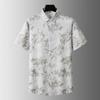 Men's Plus Size Printed Short Sleeve Shirt