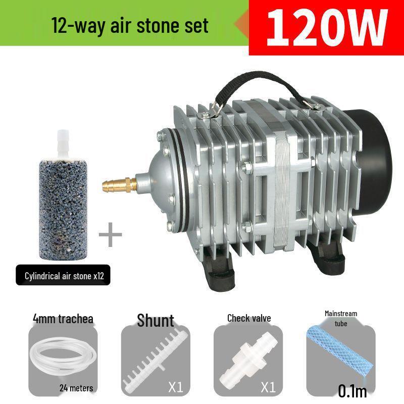 High-Power Electromagnetic Aquarium Aeration Pump for Fish Tanks & Ponds