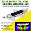 Solar Energy Car Rear Wing Lamp Universal Car Ambient Lighting  Car Exterior Trim