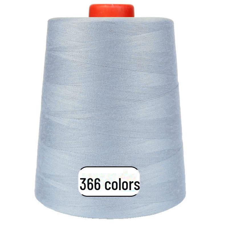 Fengtian 403 High-Speed Polyester Sewing Thread Roll - Black & White Pagoda Thread for Computerized Flat Sewing Machines