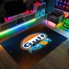 Gulf Design Crystal Velvet Carpet Cozy Non?Slip Printed Rug For Bedroom Living Room Entrance