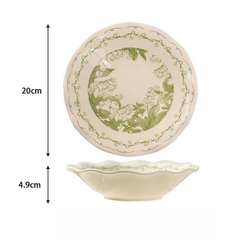 

ZISIZ Microwave-Safe Ceramic Dinnerware