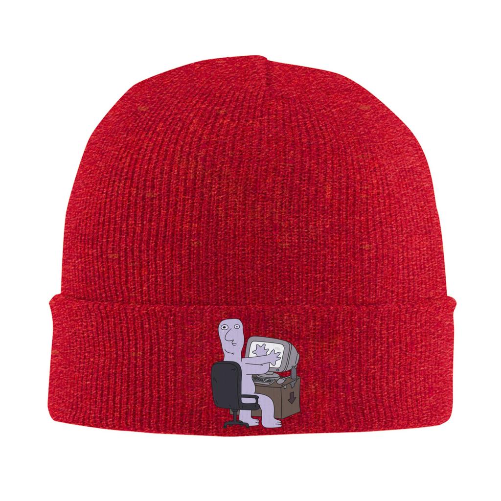 Smiling Friends Beanie Hats Bonnet Hats Unisex Adult Retro Kpop Knit Hat Winter Graphic Elastic Caps