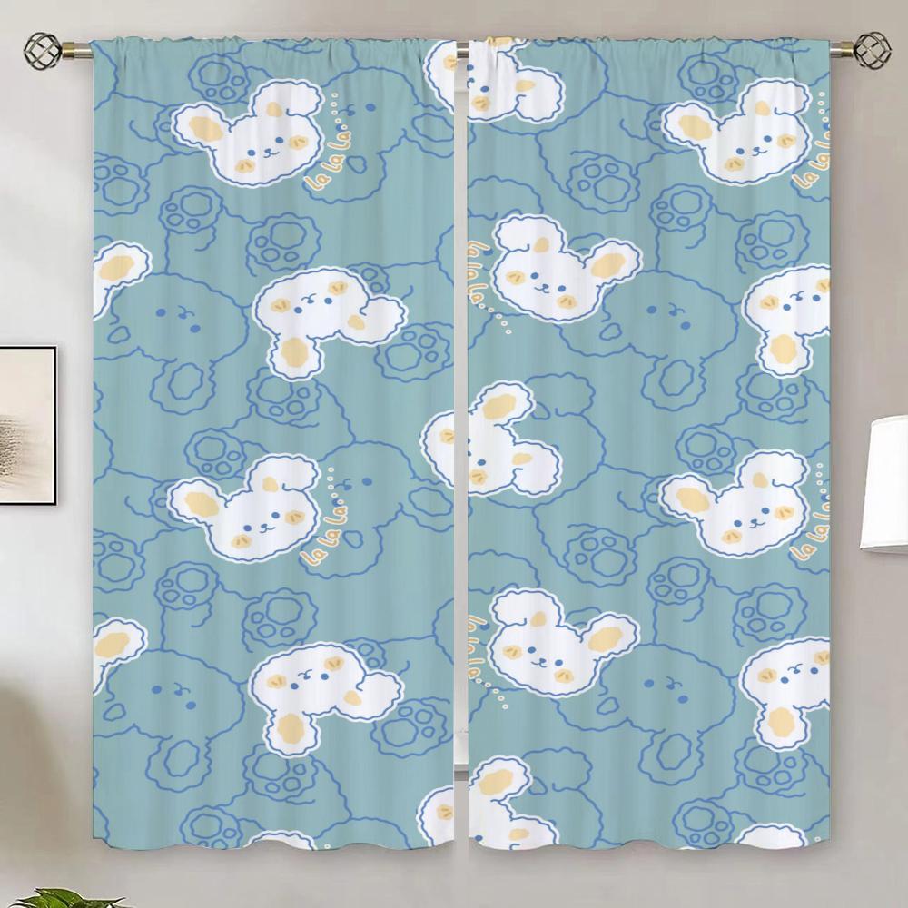 Luxury Curtains for Living Room on Sale Rabbit Customs Free Shipping Products Chiffon Curtain Tiebacks Bedroom Curtains 2 Pieces