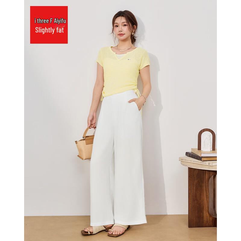 IEF Curvy French Style Loose Wide-Leg Pants L