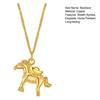 Horse Pendant Necklace Ingot on Horse Pendant Necklace Immediate Wealth Lucky Horse Necklace