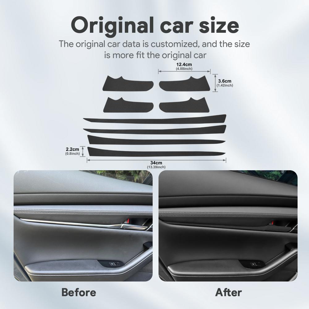 Top Suede Trim LHD RHD Sticker For Mazda 3 BP M3 Axela 2019 2020 2025 2025 2025 2025 2025 Car Door Handle Interior Accessories
