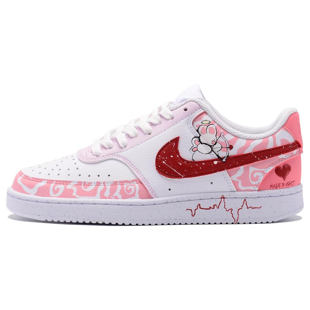 Nike Court Vision 1 Low top Skateboard Shoes Women's Pink DH3158-100(Team242-)