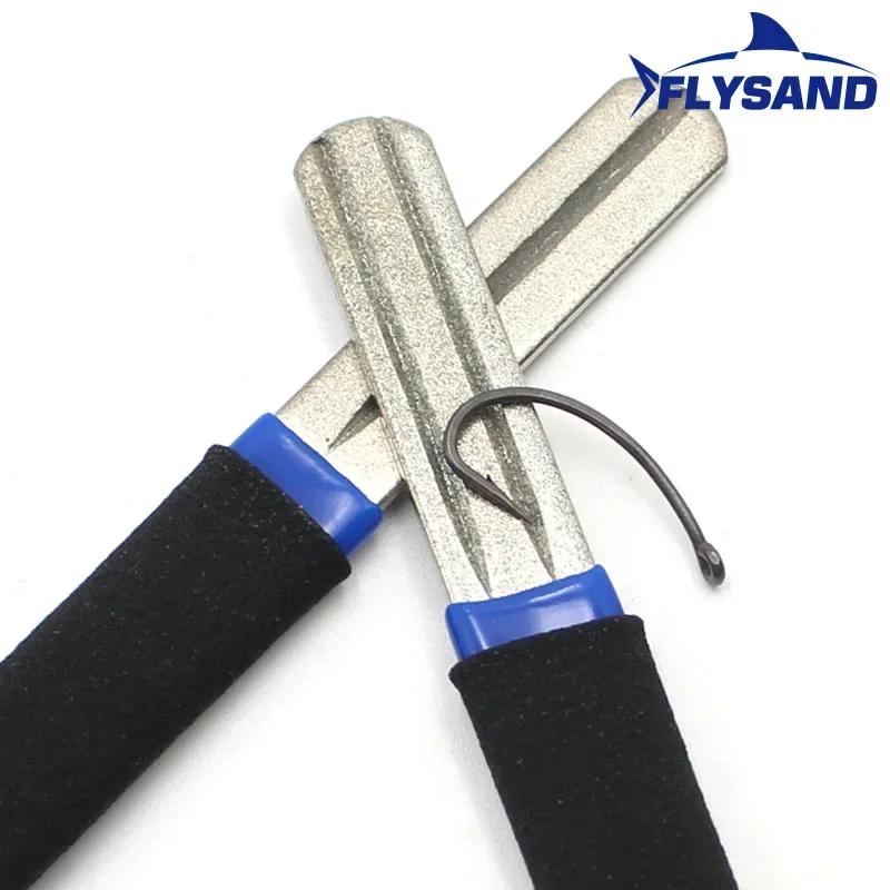 Portable Outdoor Double Groove Fishing Hook Sharpening Hone New Grinding Hook Sharpener Tool Fish Accessories