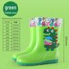 "Dinosaur Kids' Mid-Tube Rain Boots for Boys and Girls"