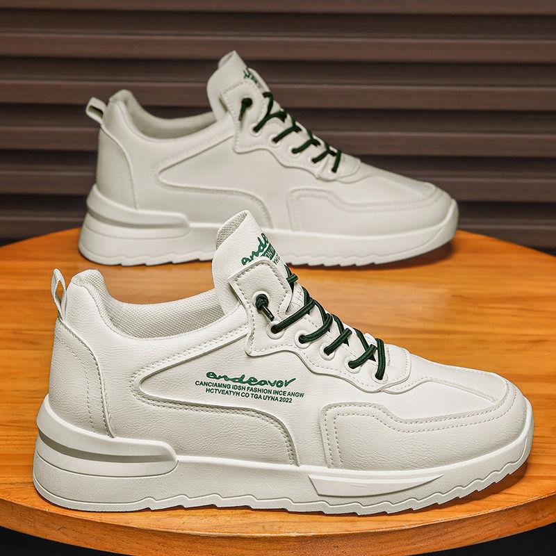 

Мужская обувь на лето Новая корейская модная дышащая спортивная обувь Повседневная модная обувь для мужчин Универсальная обувь на платформе Белая обувь 44