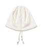 MILLO WOMEN Waffle String Beanie [Ivory]