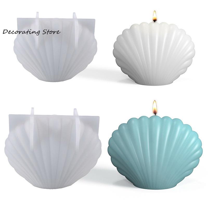 3D Ocean Shell Candle Mould DIY Plaster Craft Mould Home Decor Craft Mould Handmade Candle Making Supplies Handmade Gifts