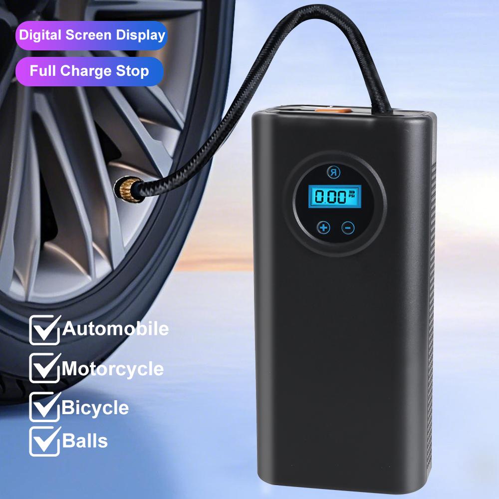 Car Electrical Air Pump Wireless Tire Inflation Pump Auto Inflator Air Compressor For Car Mounted Motorcycle Bicycle Ball