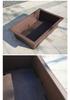 Extra Large Rectangular Faux Zisha Bonsai Pot with Water Absorbing Rockery Stone