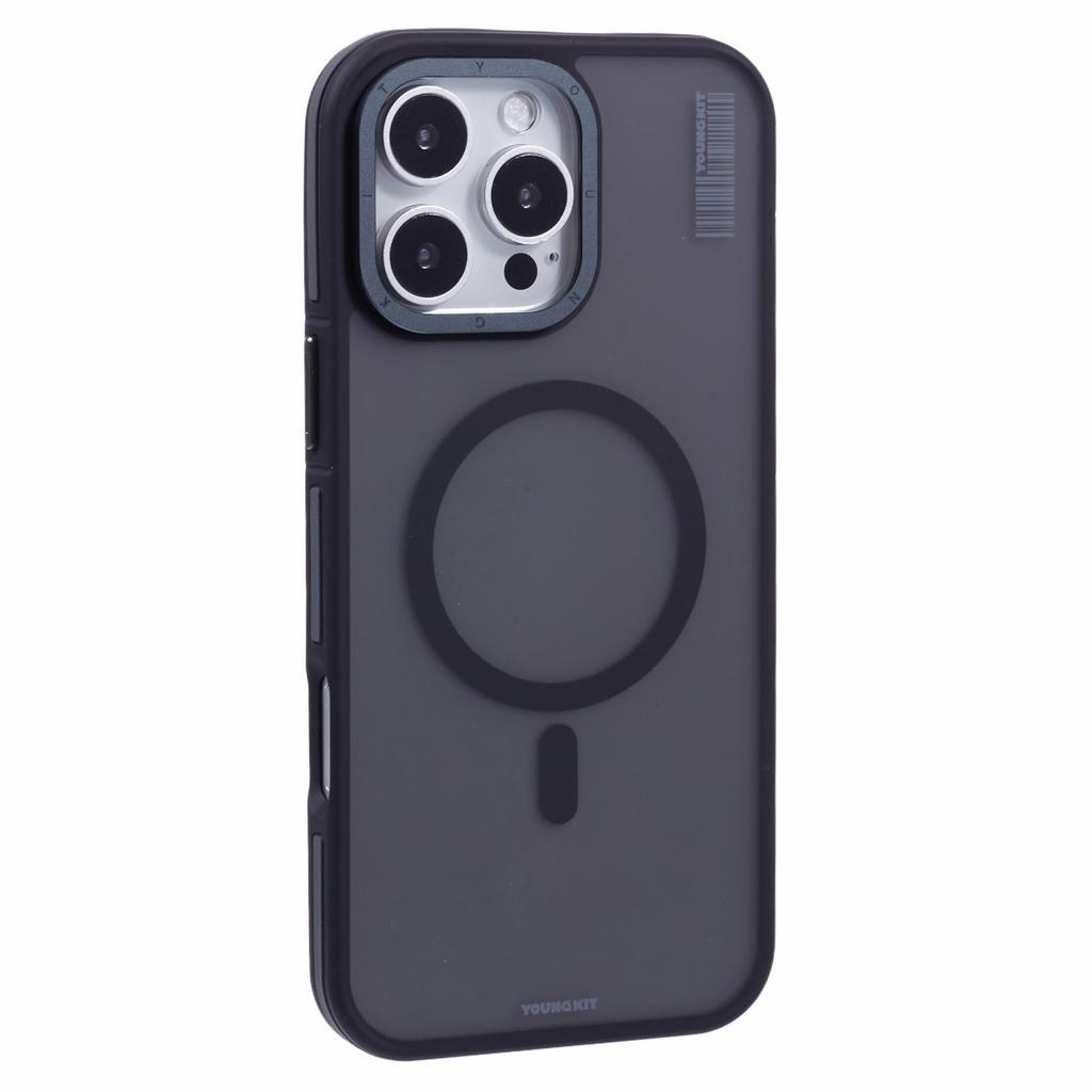 YOUNGKIT For iPhone 16 Pro Max Case Compatible with MagSafe PC+TPU Anti-Fingerprint Phone Cover
