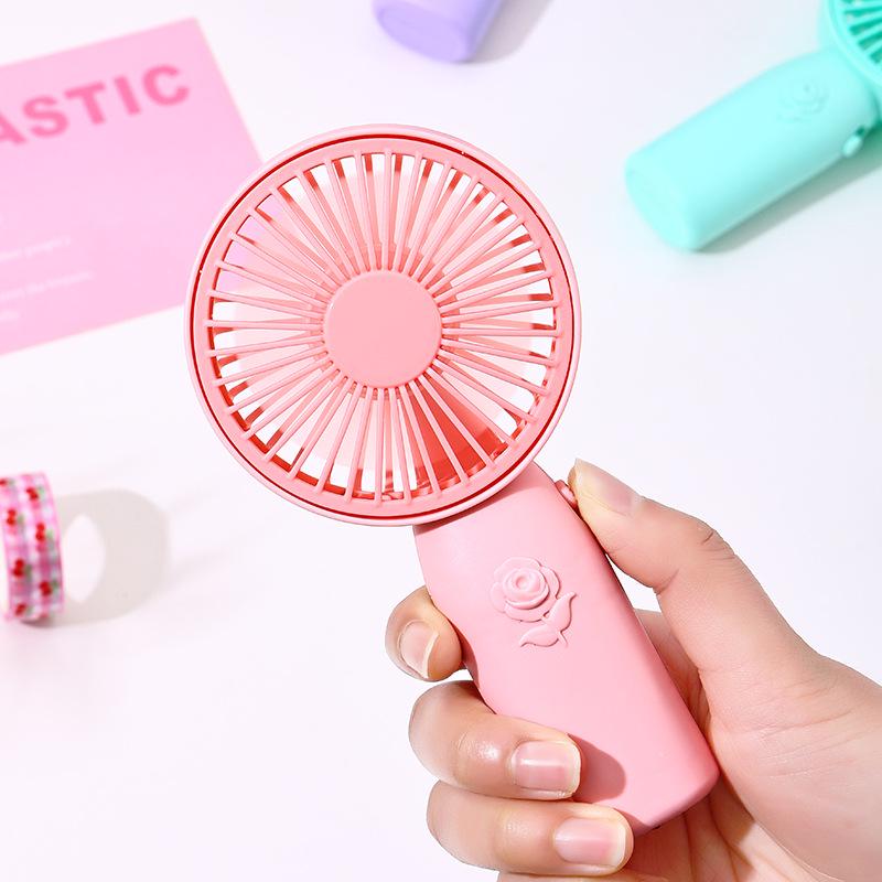 Portable USB Cartoon Handheld Mini Fan - Multifunctional Electric Fan, Ideal for DIY Small Gifts