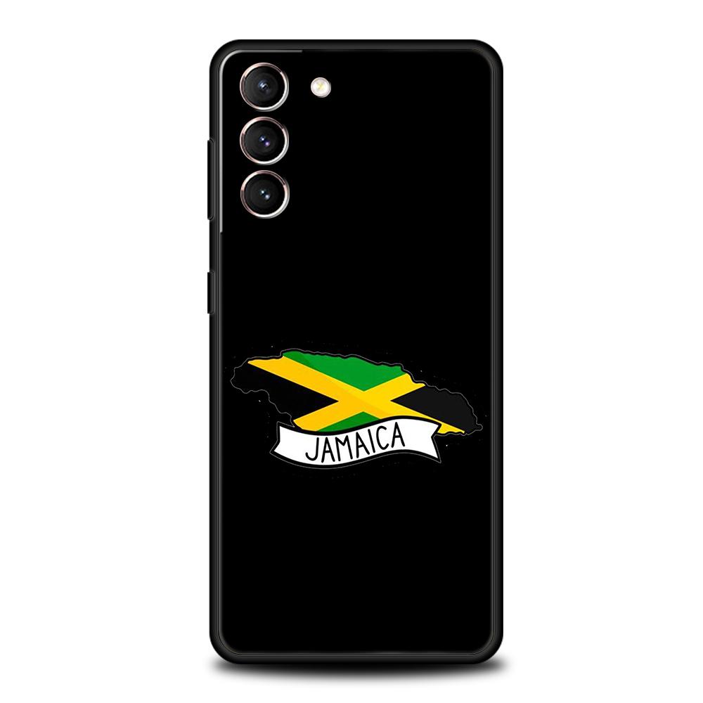 Jamaica National Flag Phone Case For Samsung Galaxy S25 Edge S24 S23 S22 Ultra S20 S21 FE 5G S10 S9 Plus S10E Soft Cover