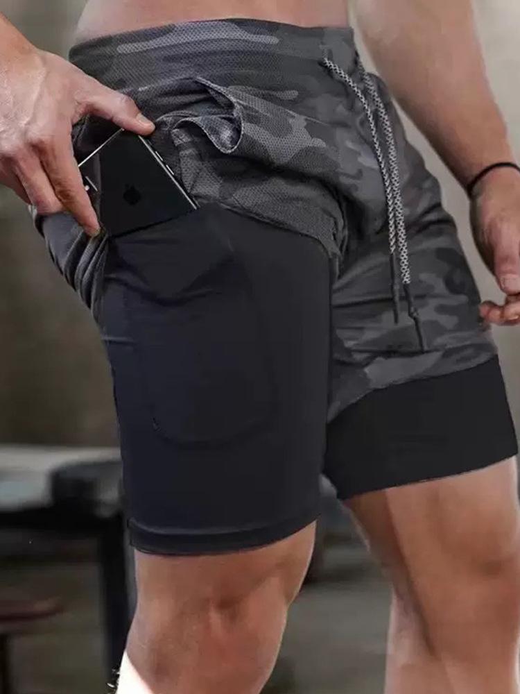 2026 European Fashion Men's and Women's Anti-Exposure Double-Layer Quick-Dry Shorts