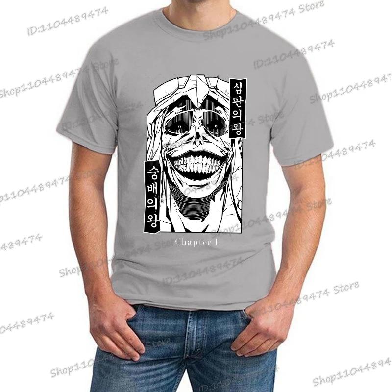 Anime T-Shirt Comic Solo Leveling Fashion Men's Clothing Short Sleeve Harajuku Sung Jin-Woo Tops Solo Leveling Unisex Streetwear