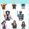 Wm6162 Série Anime Demon Slayer Boca Plana Yin e Izumi Zhenmen Tanjiro Estatueta Blocos de Construção