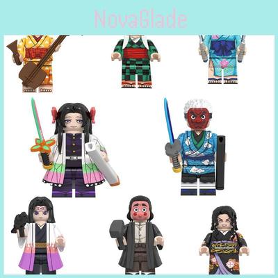 Wm6162 Anime Serie Demon Slayer Mund Flach Yin Und Izumi Zhenmen Tanjiro Figur Bausteine