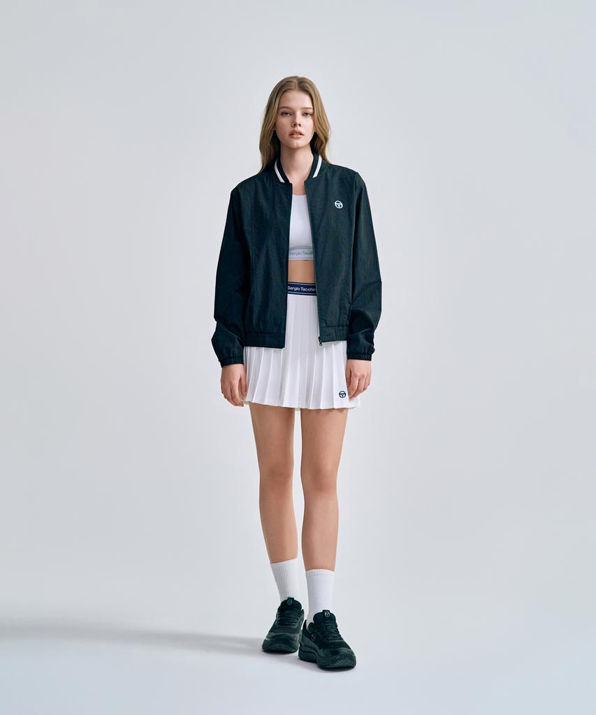 Sergio Tacchini U Light Stretch Varsity Jacket (Black)