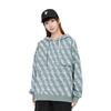 Li Ning Geometric Pattern Printed Fleece Warm Loose Pullover Hoodie Unisex hoodies Gray AWDSC77-1